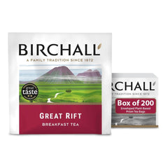 Birchall Great Rift Breakfast Blend 200 Enveloped Plant-Based Prism Tea Bags