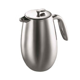 Bodum Colombia Double Wall French Press Coffee Maker 1L - 8 Cup Stainless Steel