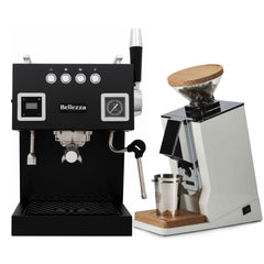 Bellezza Bellona Dual Boiler Espresso Machine & Eureka Oro Mignon Single Dose Grinder Bundle
