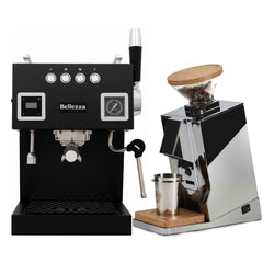 Bellezza Bellona Dual Boiler Espresso Machine & Eureka Oro Mignon Single Dose Grinder Bundle