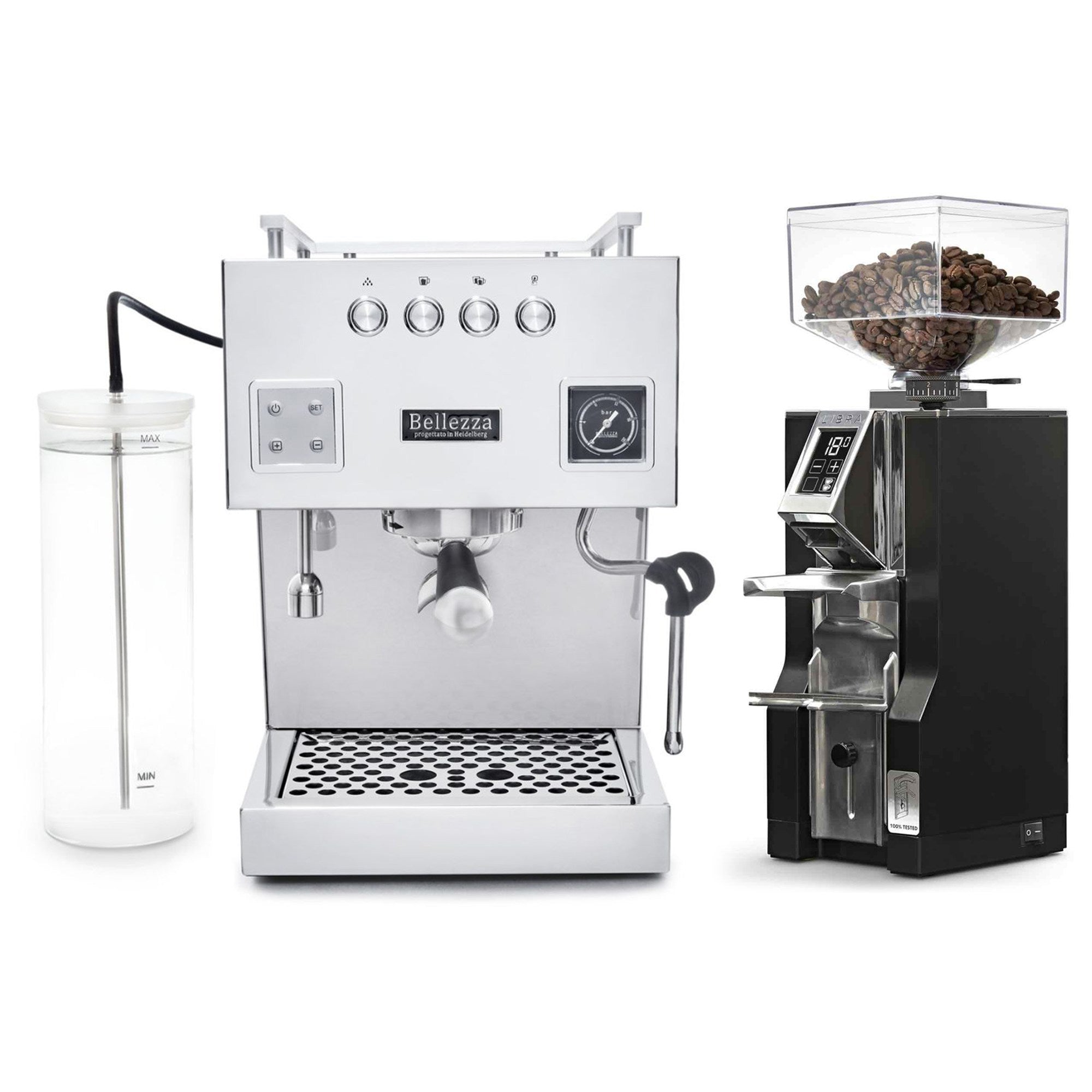 Bellezza Bellona & Eureka Mignon Libra Espresso Bundle
