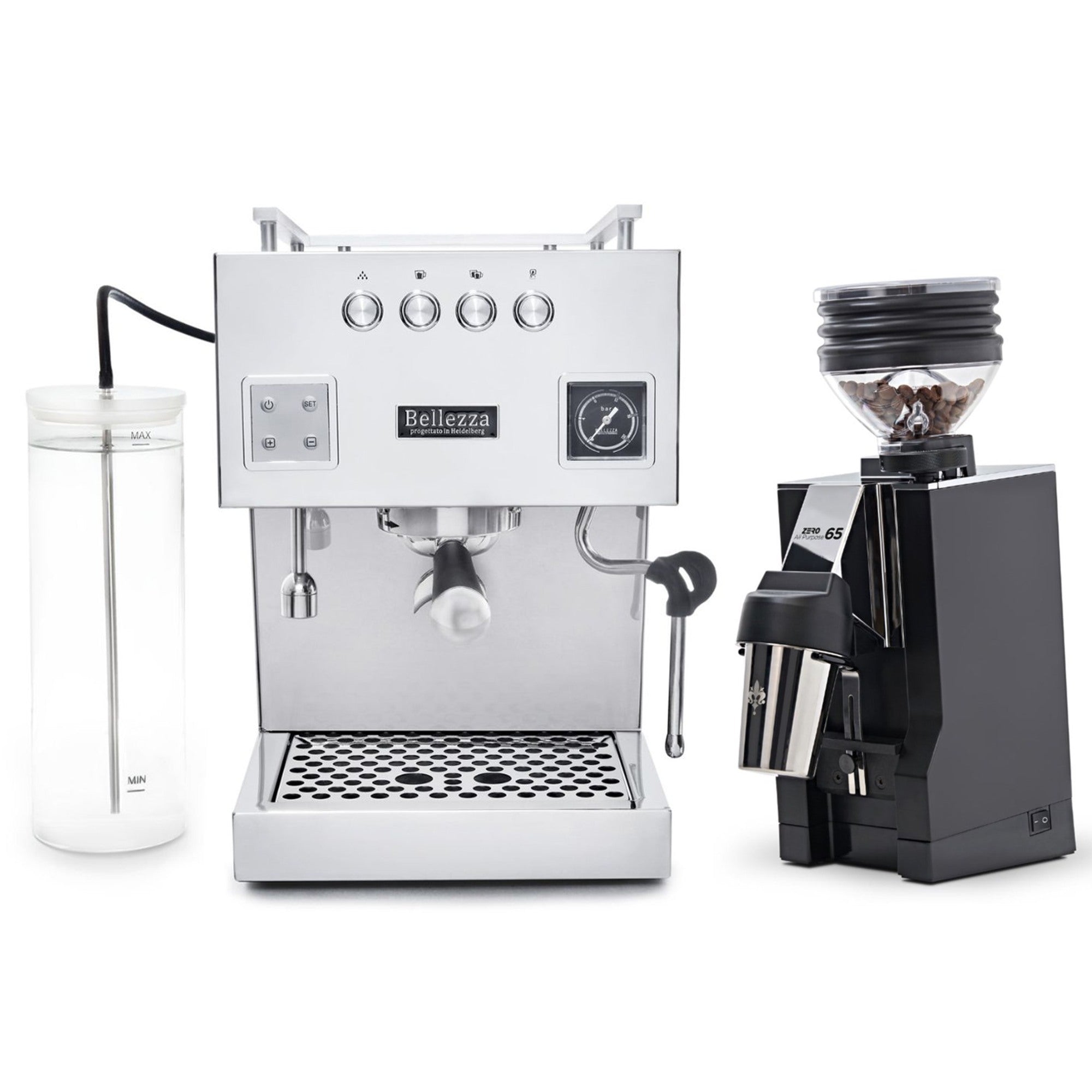 Bellezza Bellona & Eureka Mignon Zero 65 AP Espresso Bundle