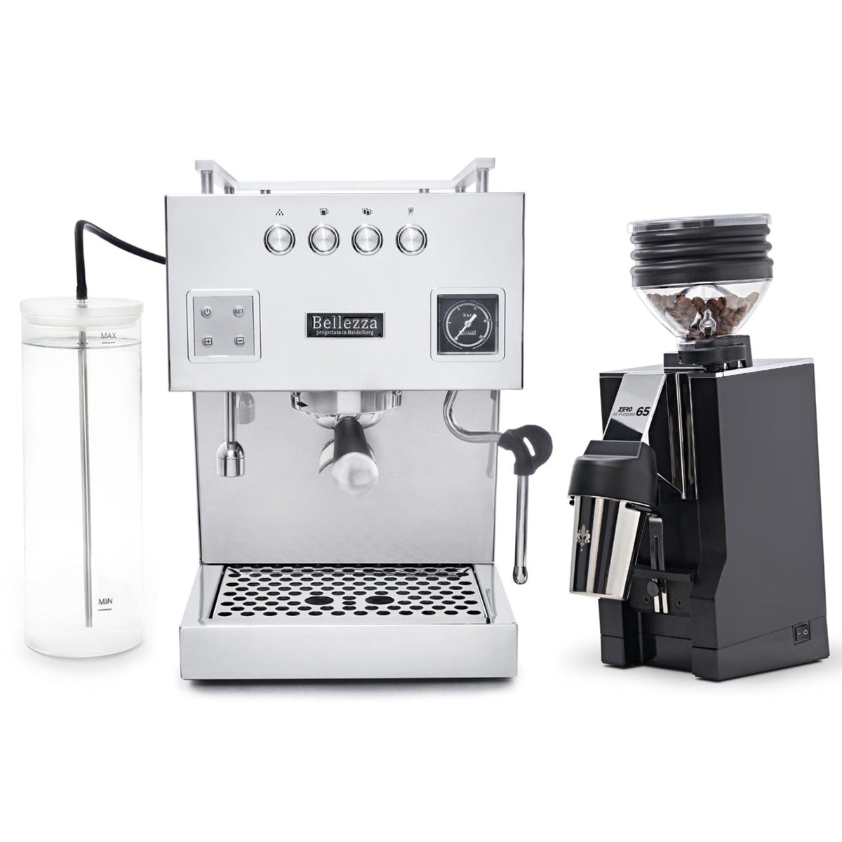 Bellezza Bellona & Eureka Mignon Zero 65 AP Espresso Bundle