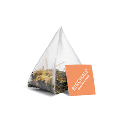 Birchall Green Tea & Peach Enveloped Plant-Based Prism Tea Bags – 20 Pack