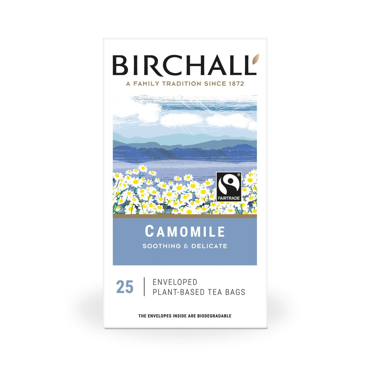 Birchall Camomile Herbal Tea – Enveloped Tea Bags - Pack of 25
