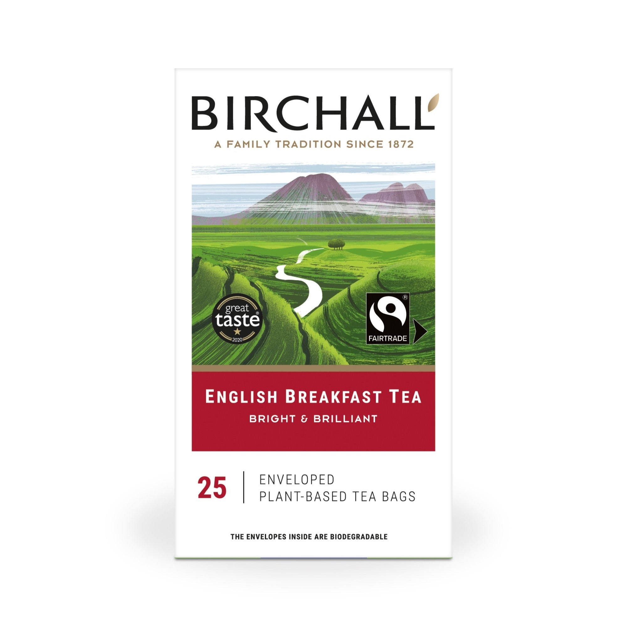 Birchall English Breakfast Tea – 25 Plant-Based Enveloped Tea Bags