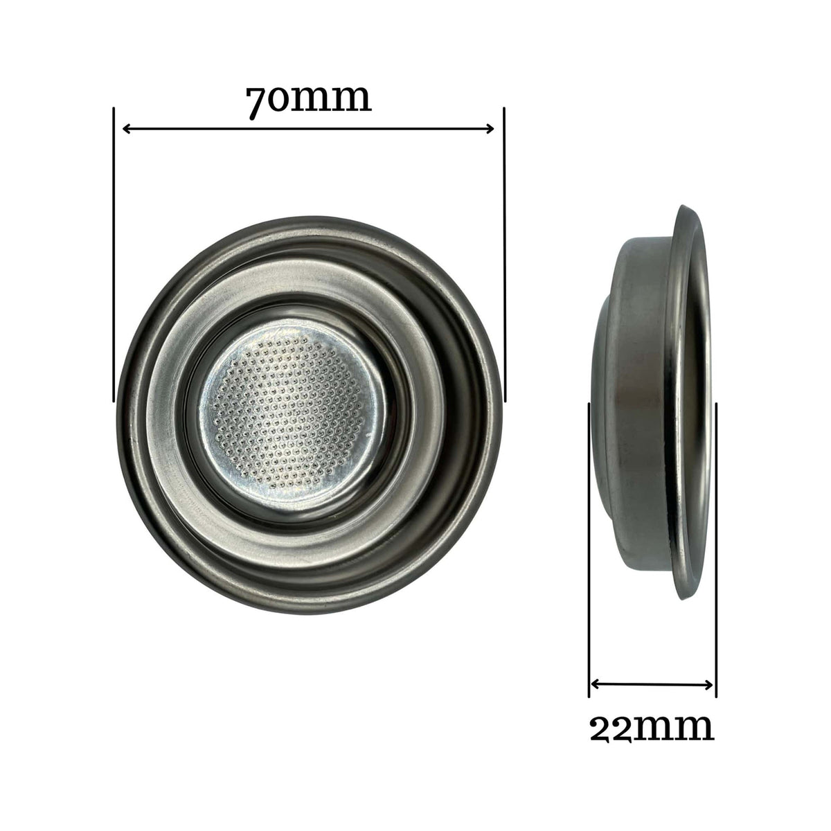 1-Cup Pod Filter Basket for Espresso Machines – Universal Stainless Steel