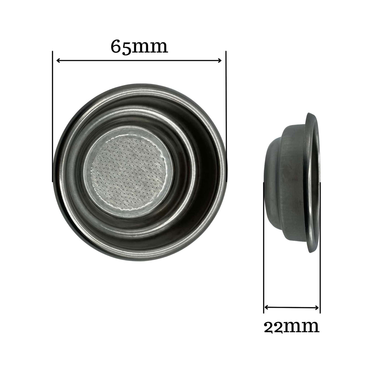 1 Cup Pod Filter Basket – 53mm for La San Marco, La Spaziale Espresso Machines
