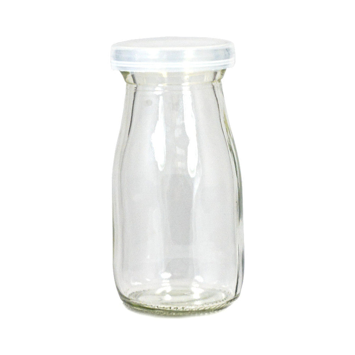 100ml Glass Milk / Juice Bottle with Lid