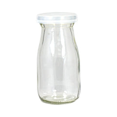 100ml Glass Milk / Juice Bottle with Lid