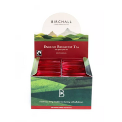 Birchall English Breakfast Tea – 50 Plant-Based Enveloped Tea Bags