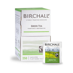 Birchall Green Tea Plant-Based Enveloped Tea Bags – 250 Pack