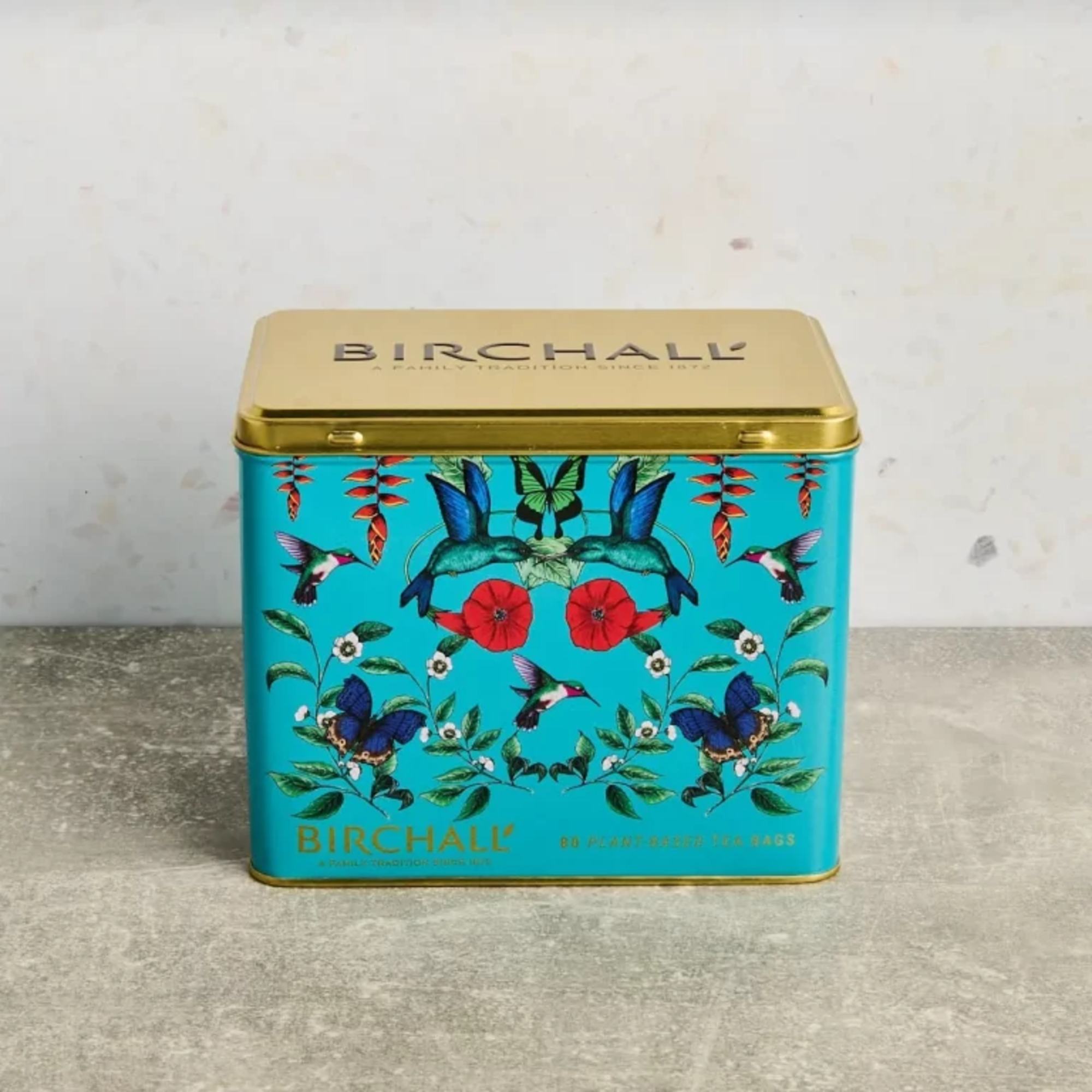 Birchall Tin Caddy containing Great Rift - 80 Plant-Based Everyday Tea Bags