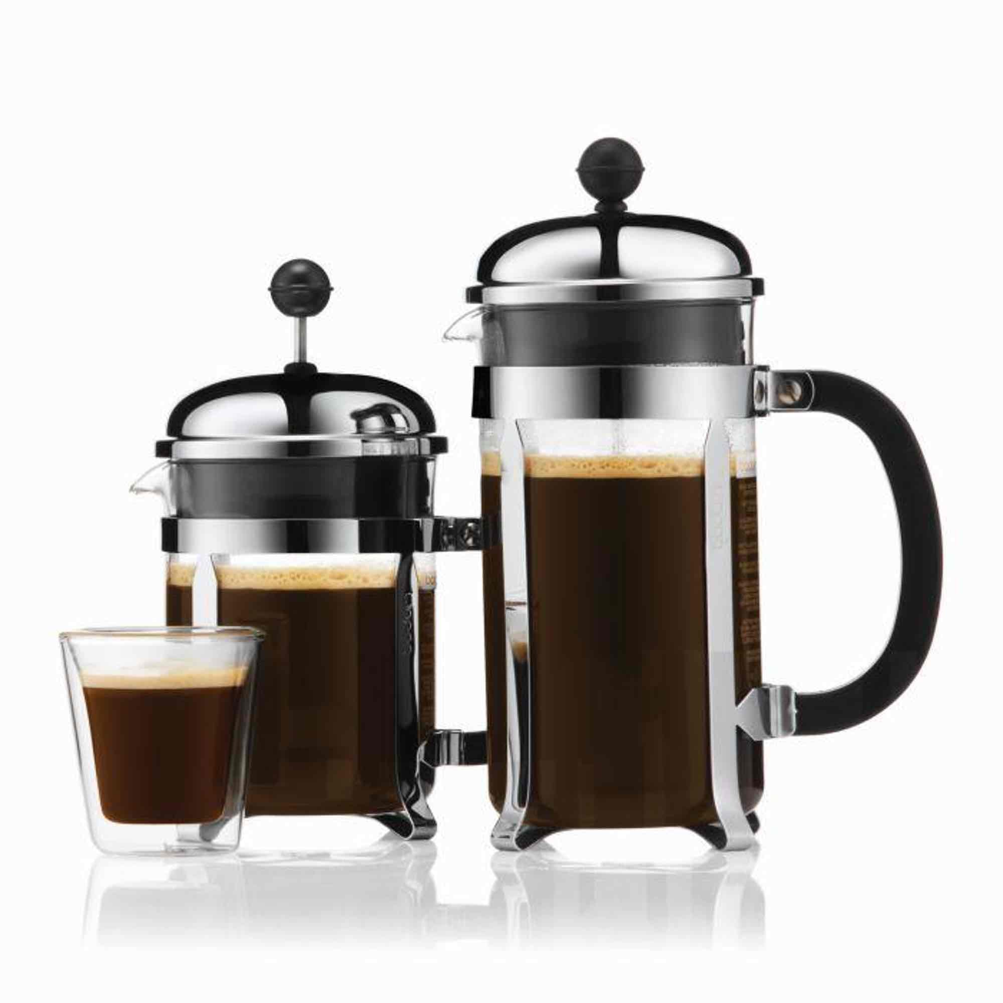 Bodum Canteen Glass Coffee Cup With Handle - 0.2l / 6oz - Pack of 2