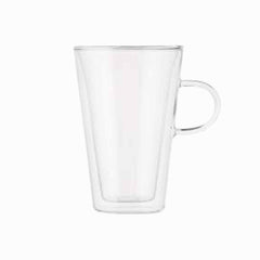 Bodum Canteen Glass Coffee Cup With Handle - 0.4l / 13.5oz - Pack of 2